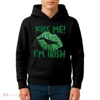 Kiss Me Im Irish St Patricks Day Kids Hoodie thumb 4