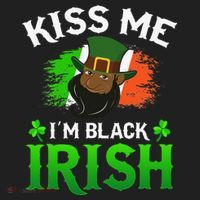 Kissing Me I'm Black Irish Ireland Flag St Patricks Day Tumbler thumb 3