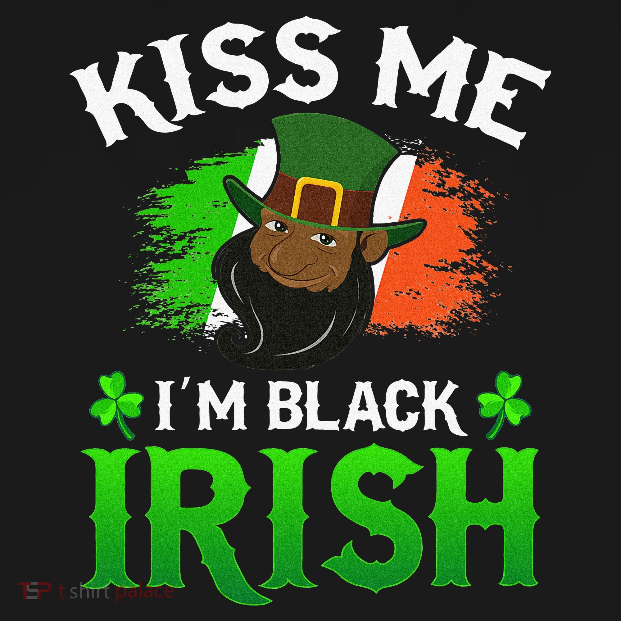 Kissing Me I'm Black Irish Ireland Flag St Patricks Day Toddler Hoodie