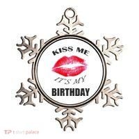 Kiss Me It's My Birthday Ornament thumb 0