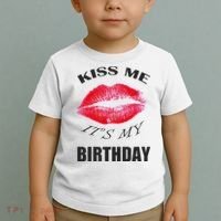 Kiss Me It's My Birthday Toddler T-Shirt thumb 2