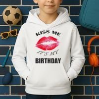 Kiss Me It's My Birthday Kids Hoodie thumb 2