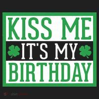 Kiss Me It's My Birthday Cute St. Patrick's Day Irish Funny Women's Sweatshirt thumb 2