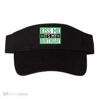 Kiss Me It's My Birthday Cute St. Patrick's Day Irish Funny Visor thumb 0