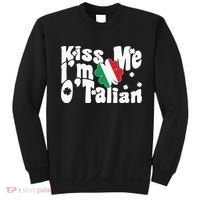 Kiss Me I'm O'Talian Funny Italian St Patrick's Day Sweatshirt thumb 0