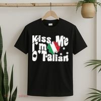 Kiss Me I'm O'Talian Funny Italian St Patrick's Day T-Shirt thumb 2