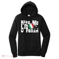 Kiss Me I'm O'Talian Funny Italian St Patrick's Day Women's Hoodie thumb 0
