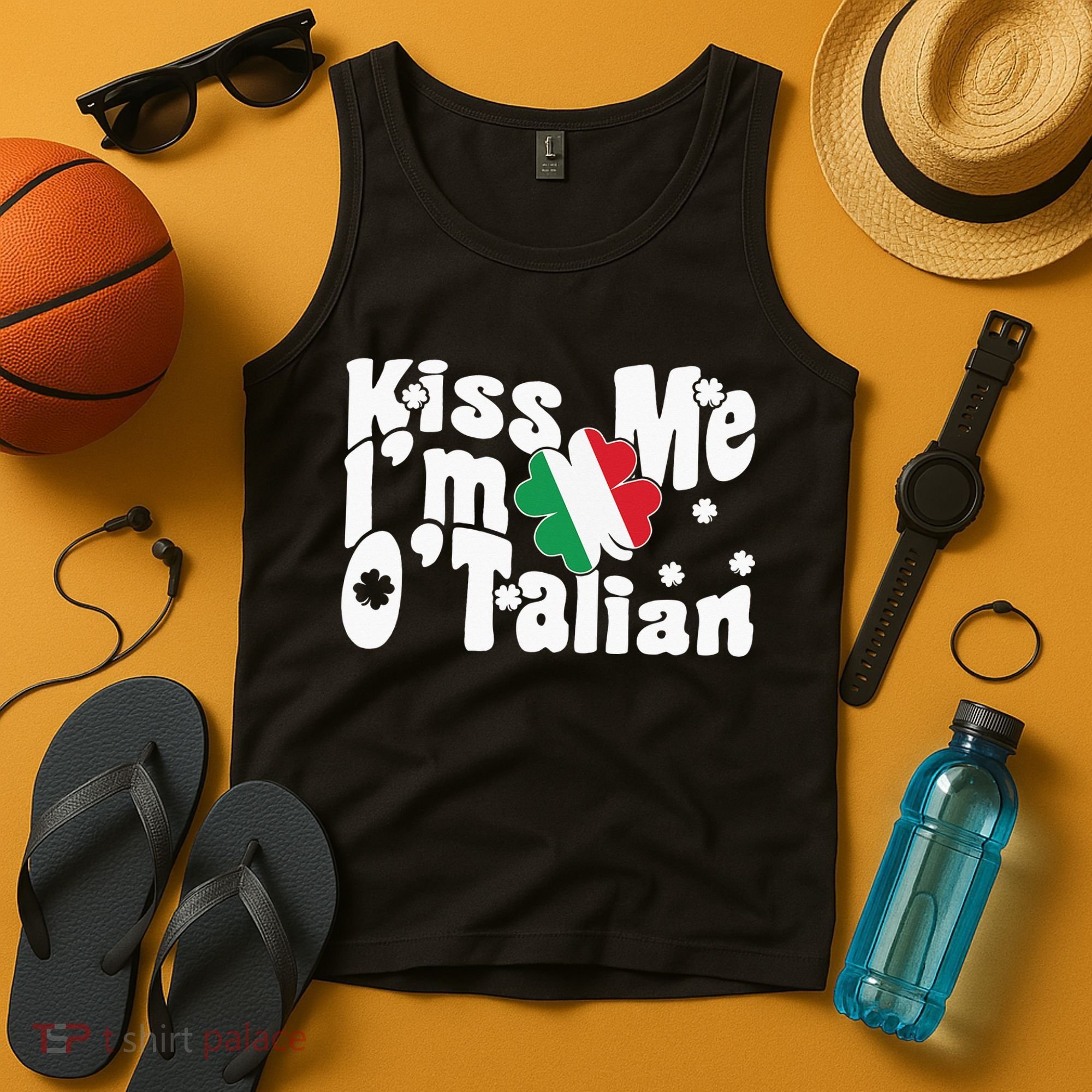 Kiss Me I'm O'Talian Funny Italian St Patrick's Day Tank Top