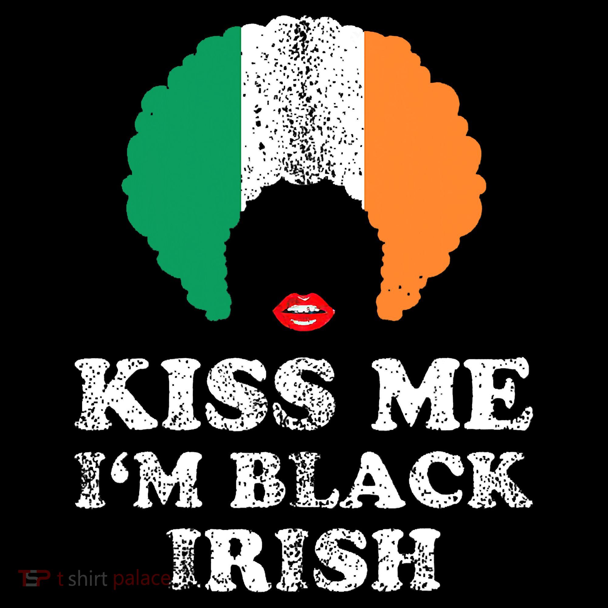 Kiss Mee I'm Black Irish History Funny St Patricks Day Coffee Mug