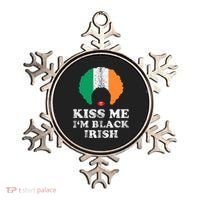 Kiss Mee I'm Black Irish History Funny St Patricks Day Ornament thumb 0