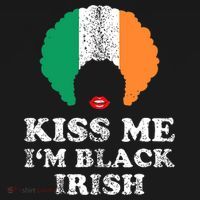 Kiss Mee I'm Black Irish History Funny St Patricks Day Women's Tank Top thumb 5