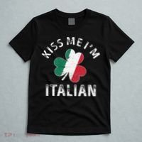 Kissing Me I'm Italian St Patricks Day Funny Irish Shamrock T-Shirt thumb 5