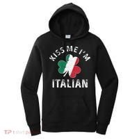 Kissing Me I'm Italian St Patricks Day Funny Irish Shamrock Women's Hoodie thumb 0