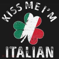 Kissing Me I'm Italian St Patricks Day Funny Irish Shamrock Women's Hoodie thumb 2