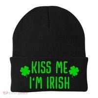 Kissing Me I'm Irish Clover Saint Irish Pats St. Patrick's Day Beanie thumb 0