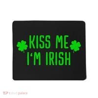 Kissing Me I'm Irish Clover Saint Irish Pats St. Patrick's Day Mousepad thumb 0