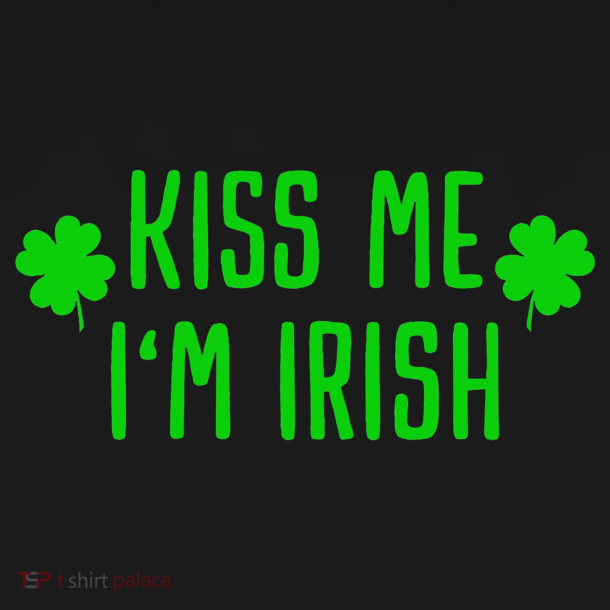 Kissing Me I'm Irish Clover Saint Irish Pats St. Patrick's Day Tank Top