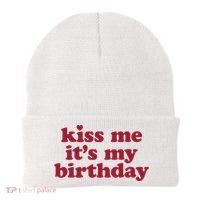 Kiss Me ItS My Birthday Birthday Gift Beanie thumb 0