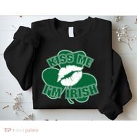 Kiss Me I'm Irish Lips Sweatshirt thumb 2