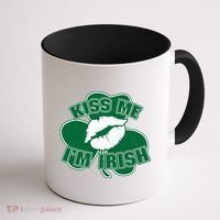 Kiss Me I'm Irish Lips Coffee Mug thumb 1