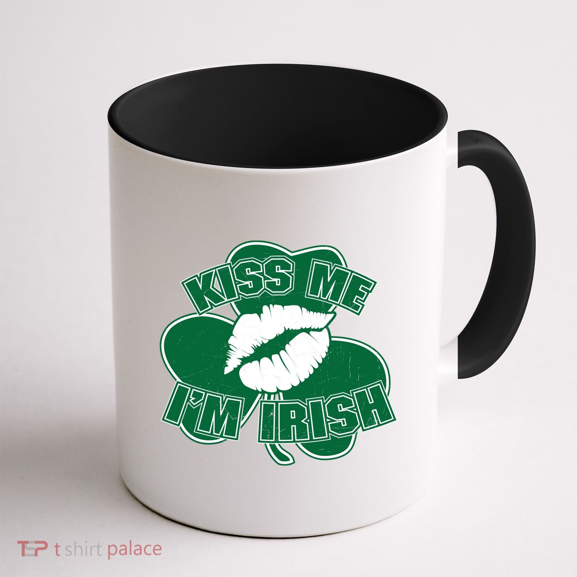 Kiss Me I'm Irish Lips Coffee Mug