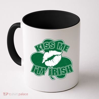 Kiss Me I'm Irish Lips Coffee Mug