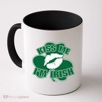 Kiss Me I'm Irish Lips Coffee Mug thumb 0