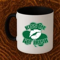 Kiss Me I'm Irish Lips Coffee Mug thumb 2