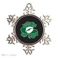Kiss Me I'm Irish Lips Ornament thumb 0