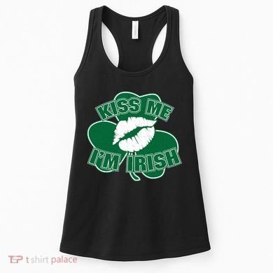 Kiss Me I'm Irish Lips Women's Tank Top