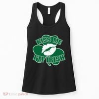 Kiss Me I'm Irish Lips Women's Tank Top thumb 0