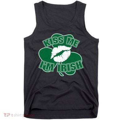 Kiss Me I'm Irish Lips Tank Top