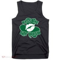 Kiss Me I'm Irish Lips Tank Top thumb 0