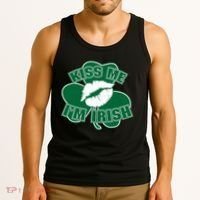 Kiss Me I'm Irish Lips Tank Top thumb 3