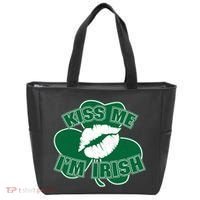 Kiss Me I'm Irish Lips Tote Bag thumb 0