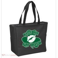 Kiss Me I'm Irish Lips Tote Bag thumb 2