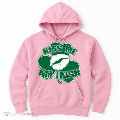 Kiss Me I'm Irish Lips Hoodie