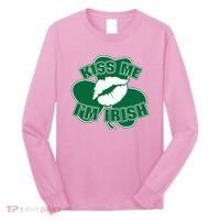 Kiss Me I'm Irish Lips Long Sleeve Shirt thumb 0