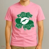 Kiss Me I'm Irish Lips T-Shirt thumb 3