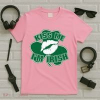 Kiss Me I'm Irish Lips T-Shirt thumb 5