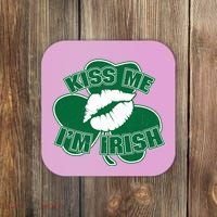 Kiss Me I'm Irish Lips Coaster thumb 0