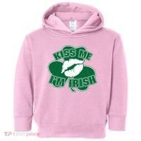 Kiss Me I'm Irish Lips Toddler Hoodie thumb 0