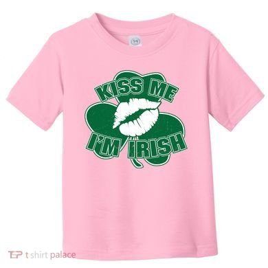 Kiss Me I'm Irish Lips Toddler T-Shirt