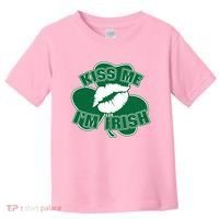 Kiss Me I'm Irish Lips Toddler T-Shirt thumb 0