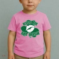 Kiss Me I'm Irish Lips Toddler T-Shirt thumb 2