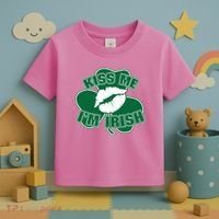 Kiss Me I'm Irish Lips Toddler T-Shirt thumb 3