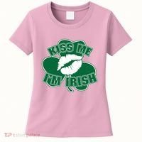Kiss Me I'm Irish Lips Women's T-Shirt thumb 0