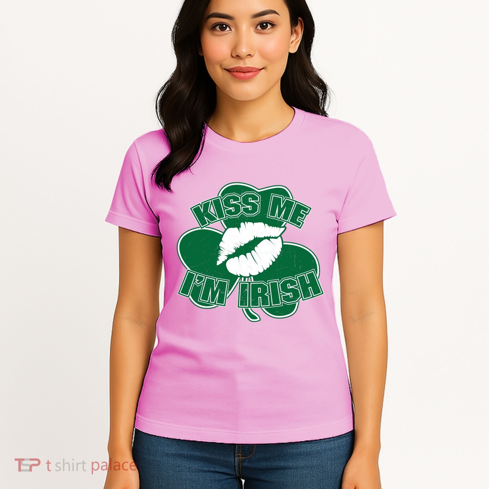 Kiss Me I'm Irish Lips Women's T-Shirt