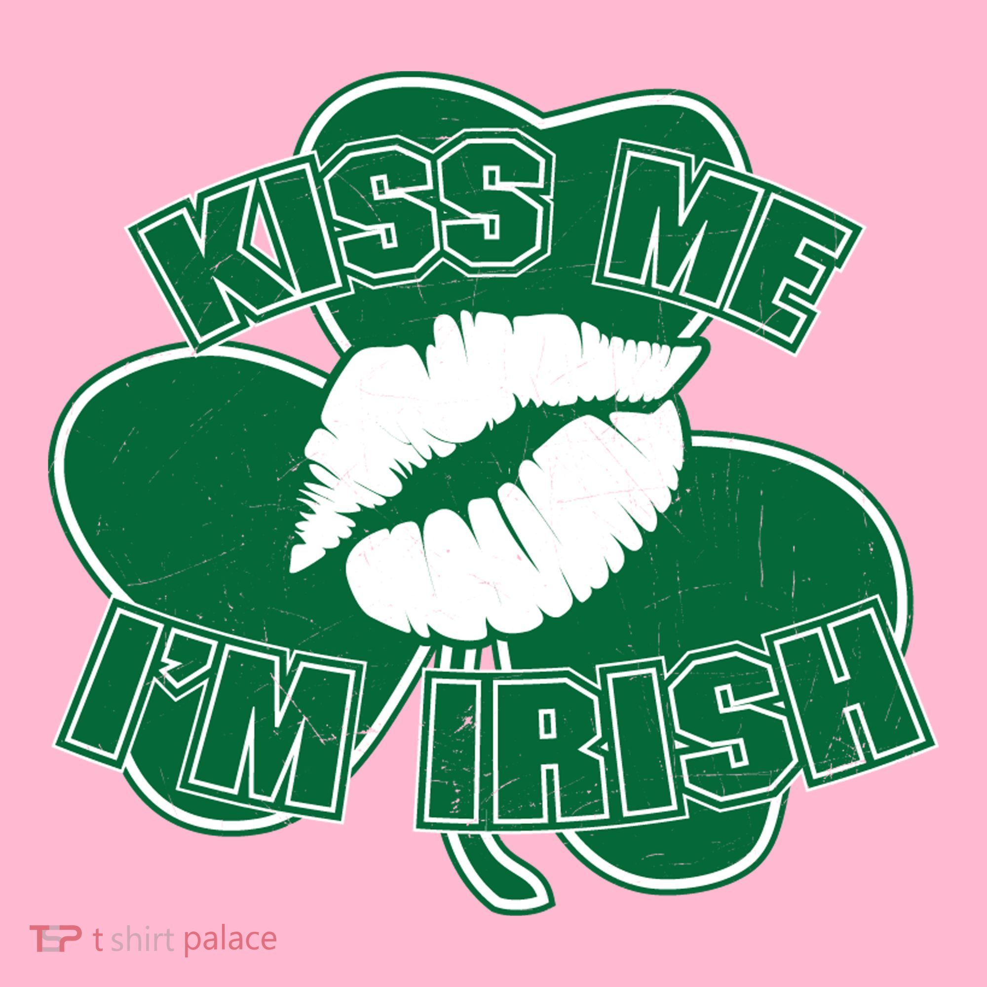 Kiss Me I'm Irish Lips Kids Long Sleeve Shirt