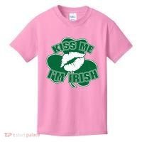 Kiss Me I'm Irish Lips Kids T-Shirt thumb 0